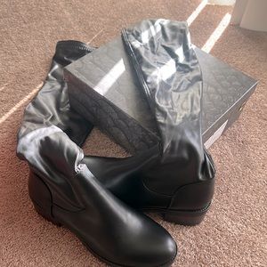 Azalea Wang Black Knee High Boots